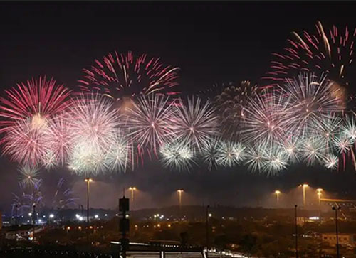 哈巴河县焰火晚会